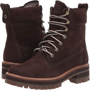 Timberland Women's Dark Brown Combat Boots